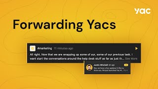 How to foward a Yac