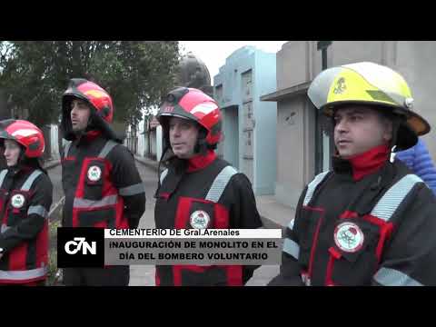 2 DE JUNIO DÍA DEL BOMBERO VOLUNTARIO Y INAUGURACIÓN MONOLITO EN EL CEMENTERIO DE GRAL.ARENALES