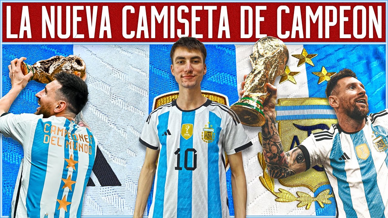 ESTA es la nueva CAMISETA de ARGENTINA con 3 ESTRELLAS para 2023 | Campeónes del mundo en QATAR 2022