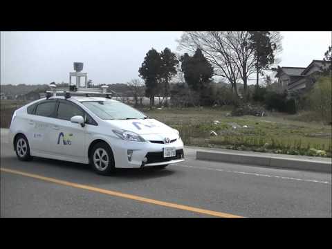 珠洲市内混合交通下での実験風景（2015.2.24撮影）