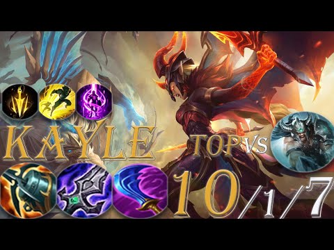 [S13] Kayle Top Vs Tryndamere. After Latest Adjusts, AD Kayle Is A Monster Late Game.