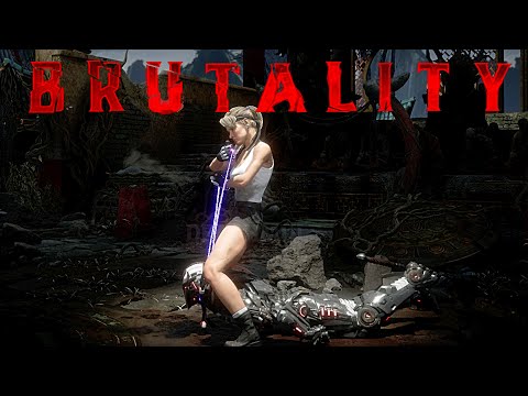 MK11 All Sonya Movie 1995 Brutalities, Fatalities, Friendship, Fatal Blow & Ending