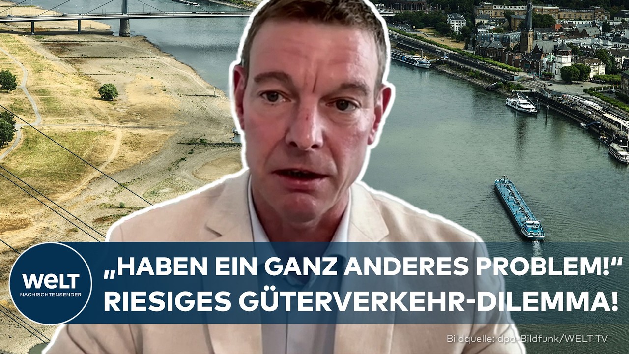 RHEIN-KATASTROPHE DROHT: Riesiges Güterverkehr-Problem! – "Wir brauchen eine ganzheitliche Lösung!"