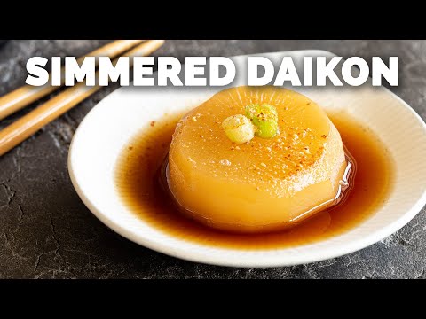 Simmered Daikon Radish [5 Ingredients!]