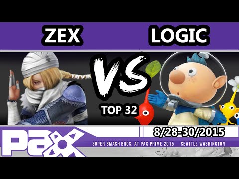 S@P - NME | Zex (Sheik) Vs. VGBC | Logic (Olimar, Diddy Kong) SSB4 Top 32 - Smash Wii U - Smash 4