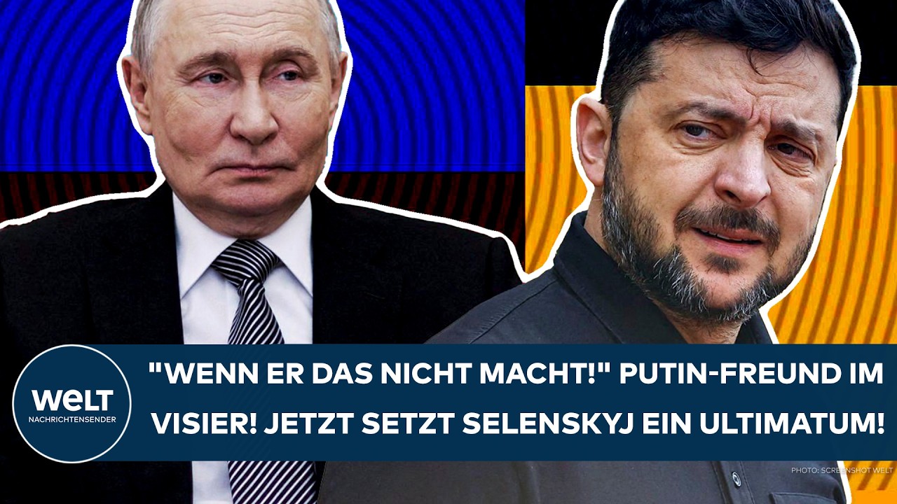 UKRAINE-KRIEG: "Wenn er das nicht macht!" Jetzt setzt Selenskyj einem Putin-Freund Ultimatum!