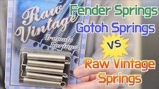 Video thumbnail for Fender, Gotoh, Raw Vintage Springs Comparison by [미스터리 기타]Mystery Guitar