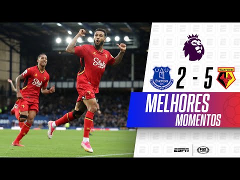 RICHARLISON MARCA, MAS JOSHUA KING FAZ HAT-TRICK E DESTRÓI | Everton 2 x 5 Watford | Premier League