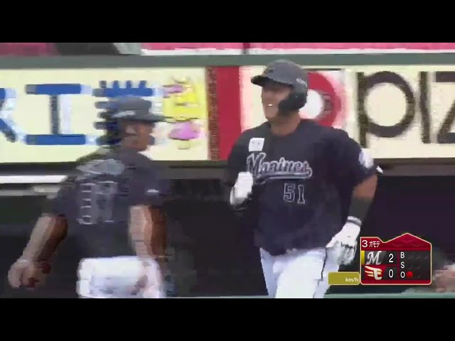 【ファーム】今日も子鴎打線が猛攻!! マリーンズ・山口 逆方向への一発でリードを広げる!! 2020/10/4 E-M(ファーム)