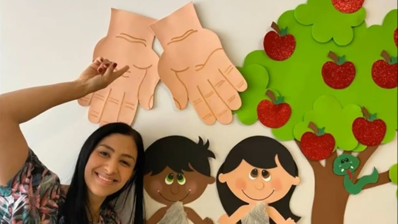 Adão e Eva (GN 2:4-25 GN 3:1-24) - História Bíblica Infantil