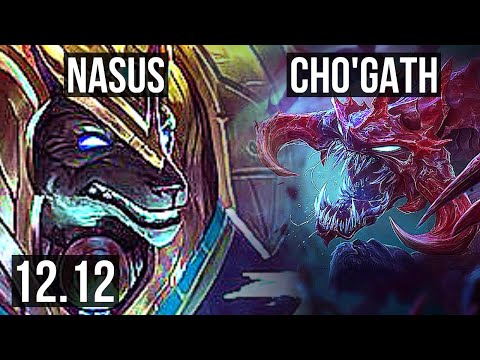 NASUS vs CHO (TOP) | 2.4M mastery, 1000+ games, 11/2/5 | EUW Master | 12.12