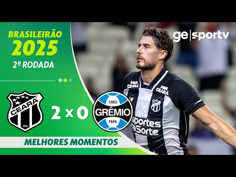 Gols e lances de Ceará x Grêmio