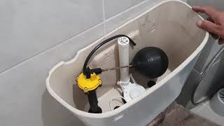 COMO INSTALAR EL JUEGO DE HERRAJES DE UNA TAZA. MAQUINARIA DE LLENADO DE UN DEPOSITO.