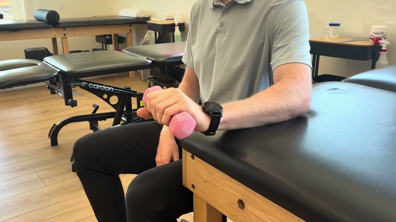 Wrist Flexion with Dumbbell - YouTube