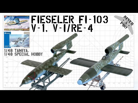 Fieseler Fi-103 V-1, Fi 103R A-1/Re-4 Reichenberg - 1/48 Tamiya, 1/48 Special Hobby - Scale model
