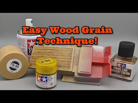 Easy Wood Grain Technique for Model cars and trucks!