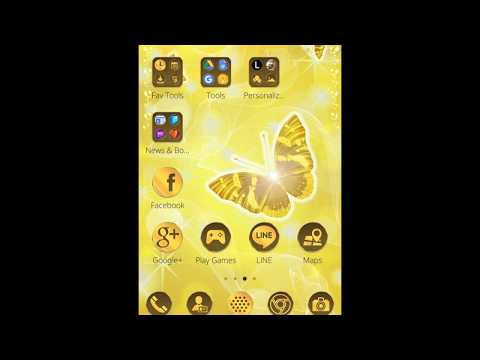 Butterfly Gold Wallpaper Theme Video