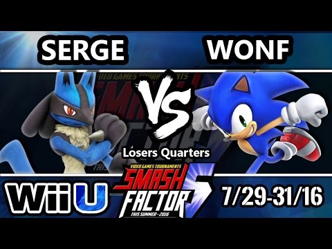 SF5 Smash 4 - SC SF | Serge (Lucario) Vs. CS CO | w0nf (Sonic, Bayonetta) SSB4 LQ - Smash Wii U
