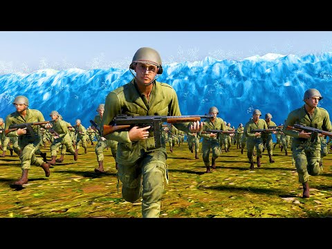 Army Tries to Survive a TSUNAMI - Ultimate Epic Battle Simulator 2
