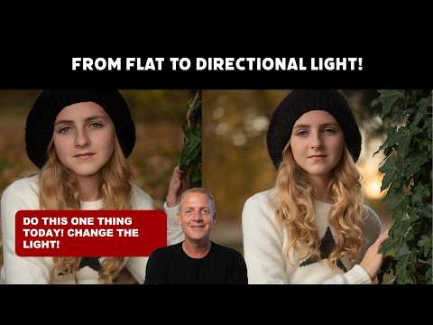 From Flat Light to Directional Portrait Light in Under 2 Minutes