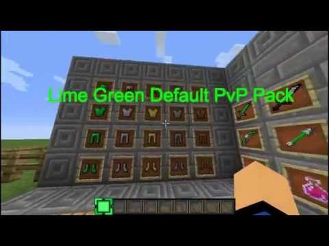 Gambo PvP - Minecraft Texture Pack : Lime Green Default PvP Pack Review + Free Download