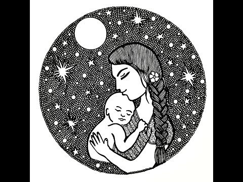 Mother s Day Mandala Art how to draw mandala for beginners Mother s Day Drawing Doodle