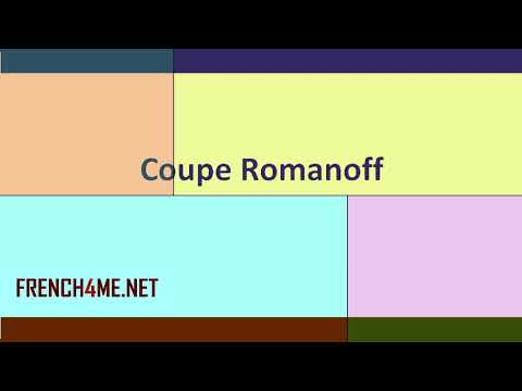French For Beginners  I  How to pronounce  I Coupe Romanoff