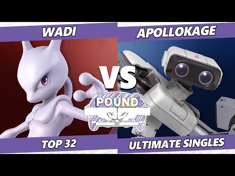 Pound 2022 Top 32 - Apollokage (Snake) Vs. WaDi (Mewtwo, ROB) SSBU Smash Ultimate Tournament