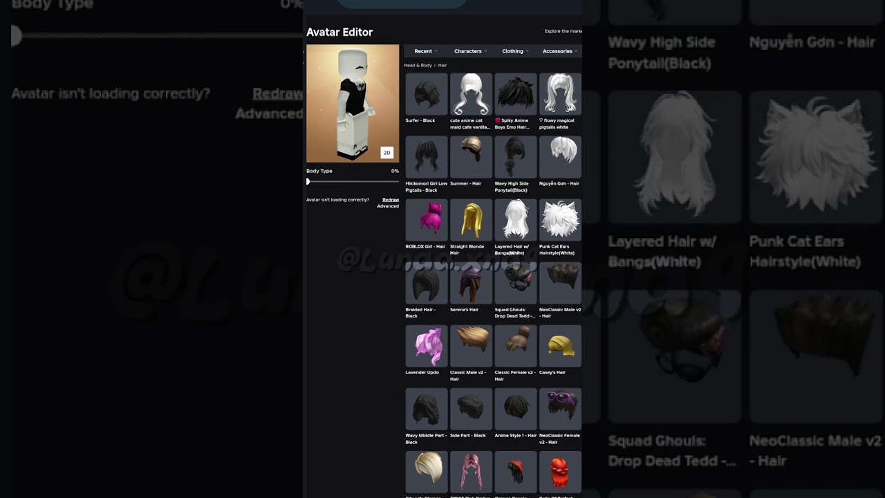 Tutorial rambut lucu di roblox 💫💟 // #roblox #avatarfranchise #robloxedit #fypシ #xybca #hairstyle