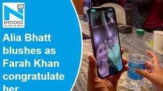 Alia Bhatt blushes as Farah Khan, friends congratulate her for wedding with Ranbir Kapoor