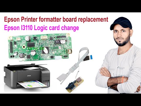 Epson Printer formatter board replacement | Epson l3110 Logic card change ✅ Epson motherboard #epson