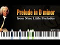 Prelude in D minor: BWV 926 - Bach | Piano Tutorial | Synthesia | How to play