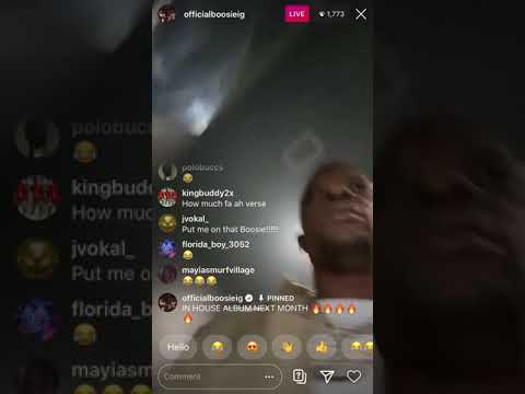 Lil Boosie In The Studio On Instagram Live