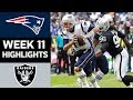 Patriots vs. Raiders | NFL Week 11 Game Highlights
