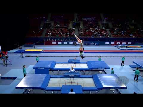Bulgaria 1 (BUL) W - 2022 Trampoline Worlds, Sofia (BUL) - Q Synchro Exercise 1