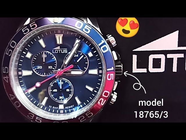 Vídeo relacionado con LOTUS Reloj Hombre Analógico de Acero Inoxidable 316l Plateado - Movimiento de Cuarzo - Cristal Mineral de Alta Resistencia - Resistente al Agua 5 ATM - Multifunción 18812/1