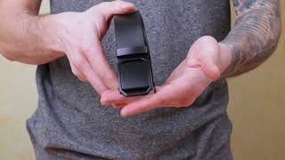 Ремінь чоловічий з пряжкою матовою 20269 Vintage чорний