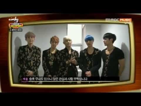 130227 B.A.P SPEED MR.MR G Dragon SHINee MYNAME SE7EN SHINHWA Super Junior ShowChampion News