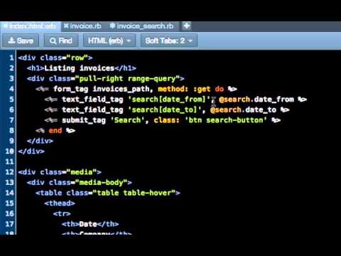 Implementing the ability to search a date range in Rails