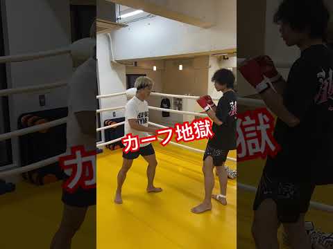 カーフキック地獄お見舞いしてみた　#伊東龍也#格闘技#rizin#カーフキック#天罰#格闘家#ブレイキングダウン#面白い