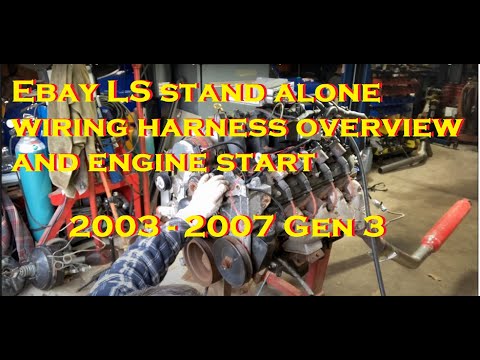 Ebay LS swap $99 wiring harness test and first engine start! Gen 3 drive by wire, how did it work?