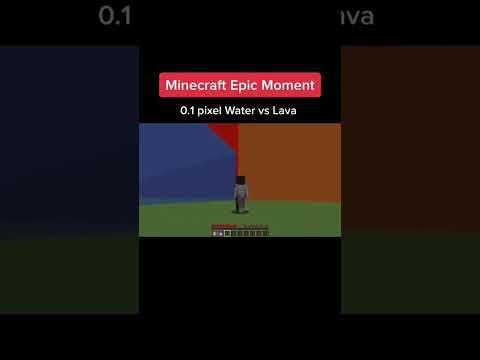 Insane Minecraft Battle: Water vs Lava! 1 Pixel