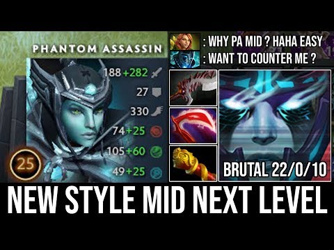 NEW Style Mid PA Destroyed Counter Pick | Amazing Crit Proc 21Kills Zero Death 8000 MMR Mason DotA 2