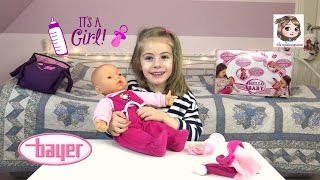 HELLO BABY - Interaktive Babypuppe mit Puppenwagen | Bayer Design