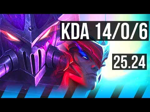 KASSADIN vs YONE (MID) | 14/0/6 | EUW Diamond | 25.24