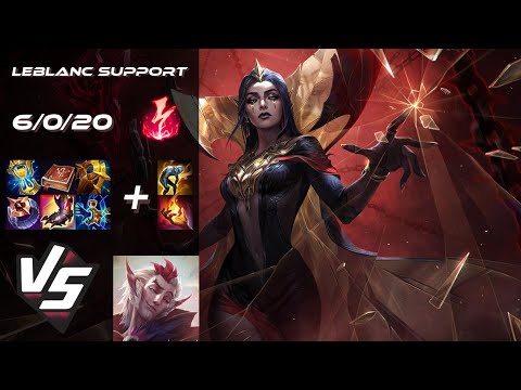 SUPPORT LeBlanc vs Rakan - EU Grandmaster Patch 25.18
