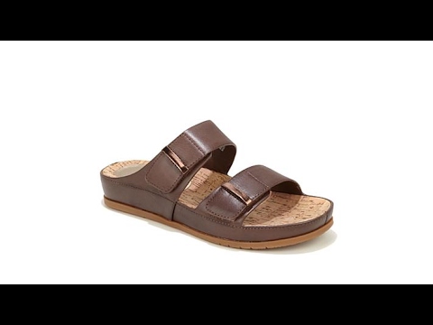 PureSole Clary Leather Slide Sandal