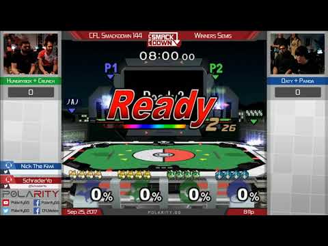CFL Smackdown 144 Melee - Hungrybox + Crunch vs Oaty + Panda - Doubles Winners Semis