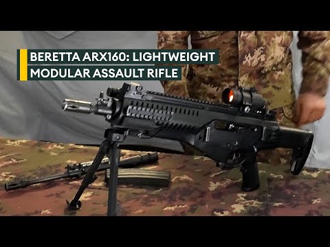 Italy's next-gen Beretta ARX160 assault rifle with grenade launcher capability
