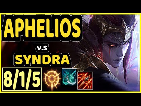 INNAXE (APHELIOS) vs SYNDRA - 8/1/5 KDA BOTTOM ADC CHALLENGER GAMEPLAY - EUW